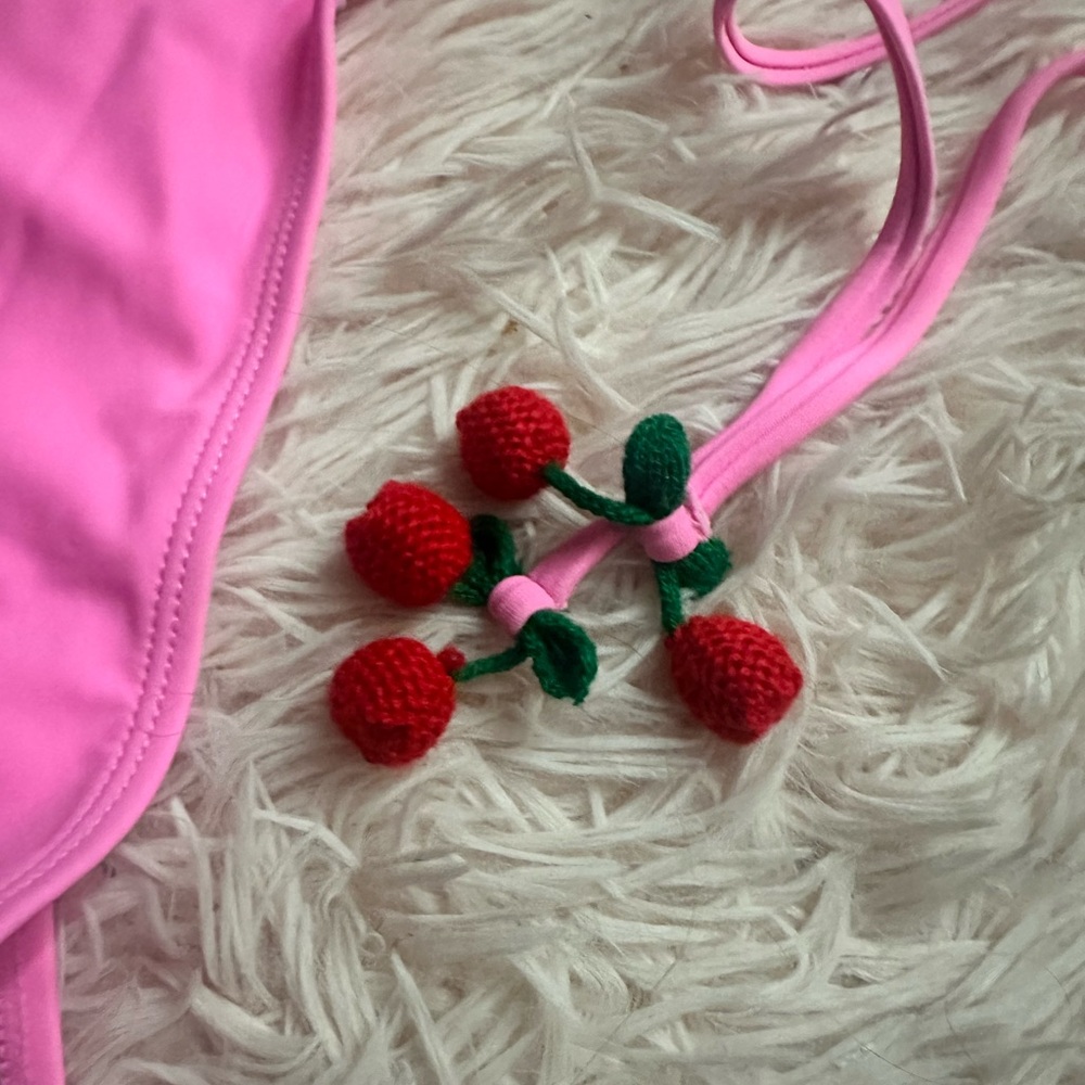 π NWT pink cherry bikini - Picture 2 of 2